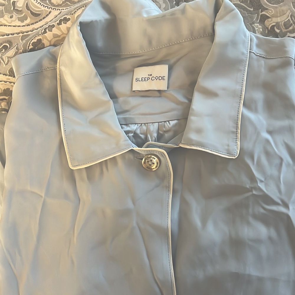 The Sleep Code silk pj set - Picture 2 of 4